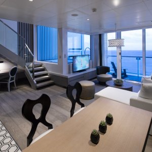 Edge Villa Living Area aboard Celebrity Edge