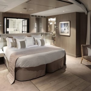 Iconic Suite's Master Bedroom aboard Celebrity Edge