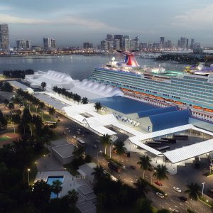 Renderings of the Carnival's NEW Terminal F in Port Miami