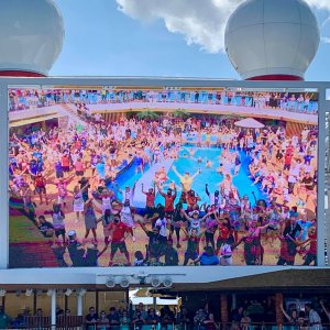 Sail away party aboard Carnival Cruise Lines, Mardi Gras