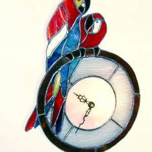 Clock 6 Parrot for Michigan Parrothead