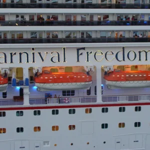 Carnival Freedom leaving St.Thomas