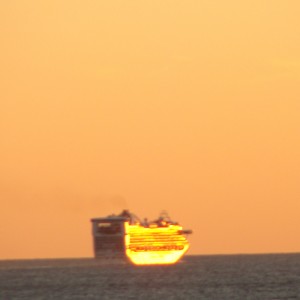 Caribbean Princess painted Gold