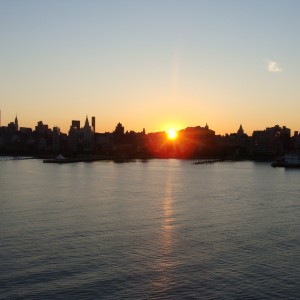 Return to NYC - Sunrise over Manhattan