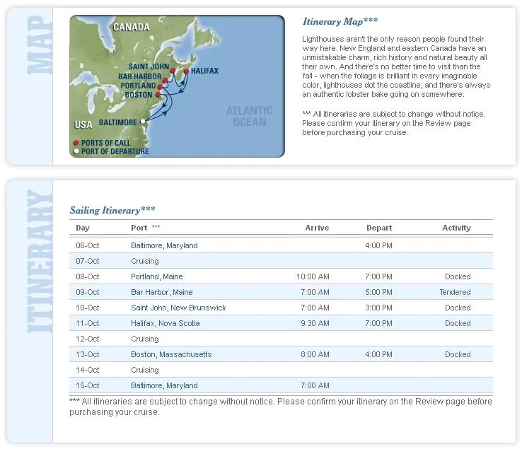 10- 6 Bucket List Cruise