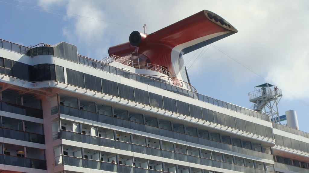 Approaching the Carnival Pride