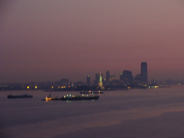 Approaching the Statue of Liberty