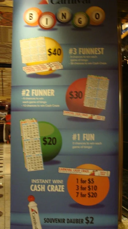 Bingo prices