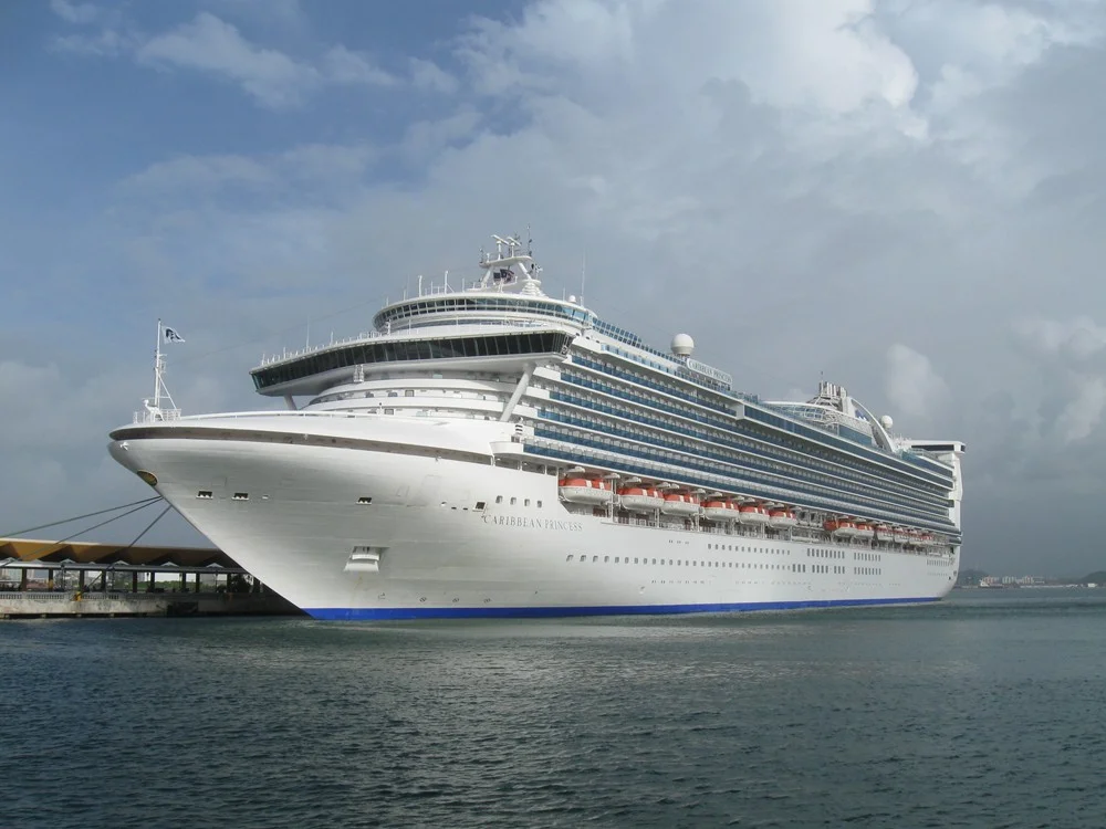 Caribbean Princess docked in San Juan