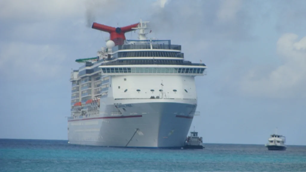 Carnival Pride anchored off of HMC