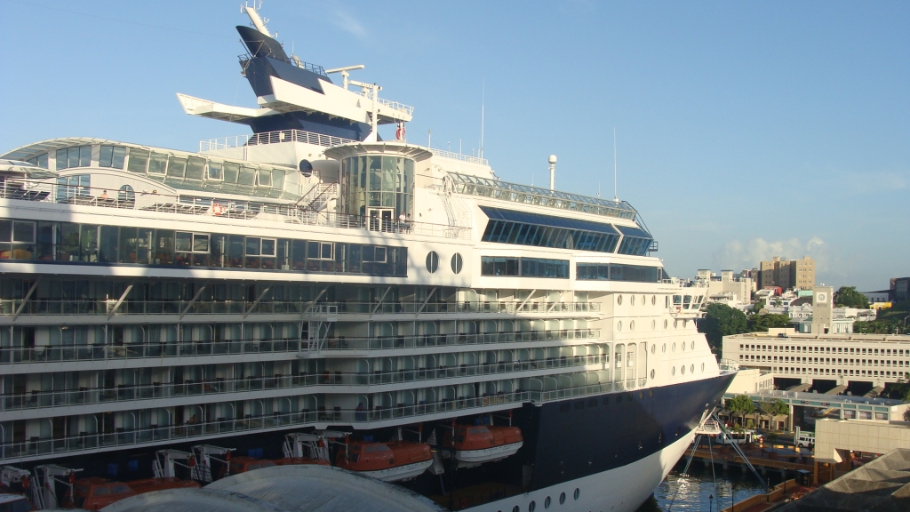 Celebrity Infinity docked next door