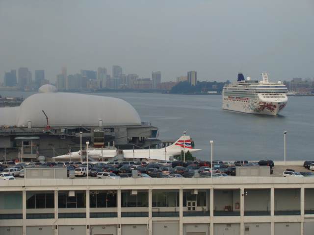 Concorde & Space Shuttle Exhibits, plus the Norwegian Gem