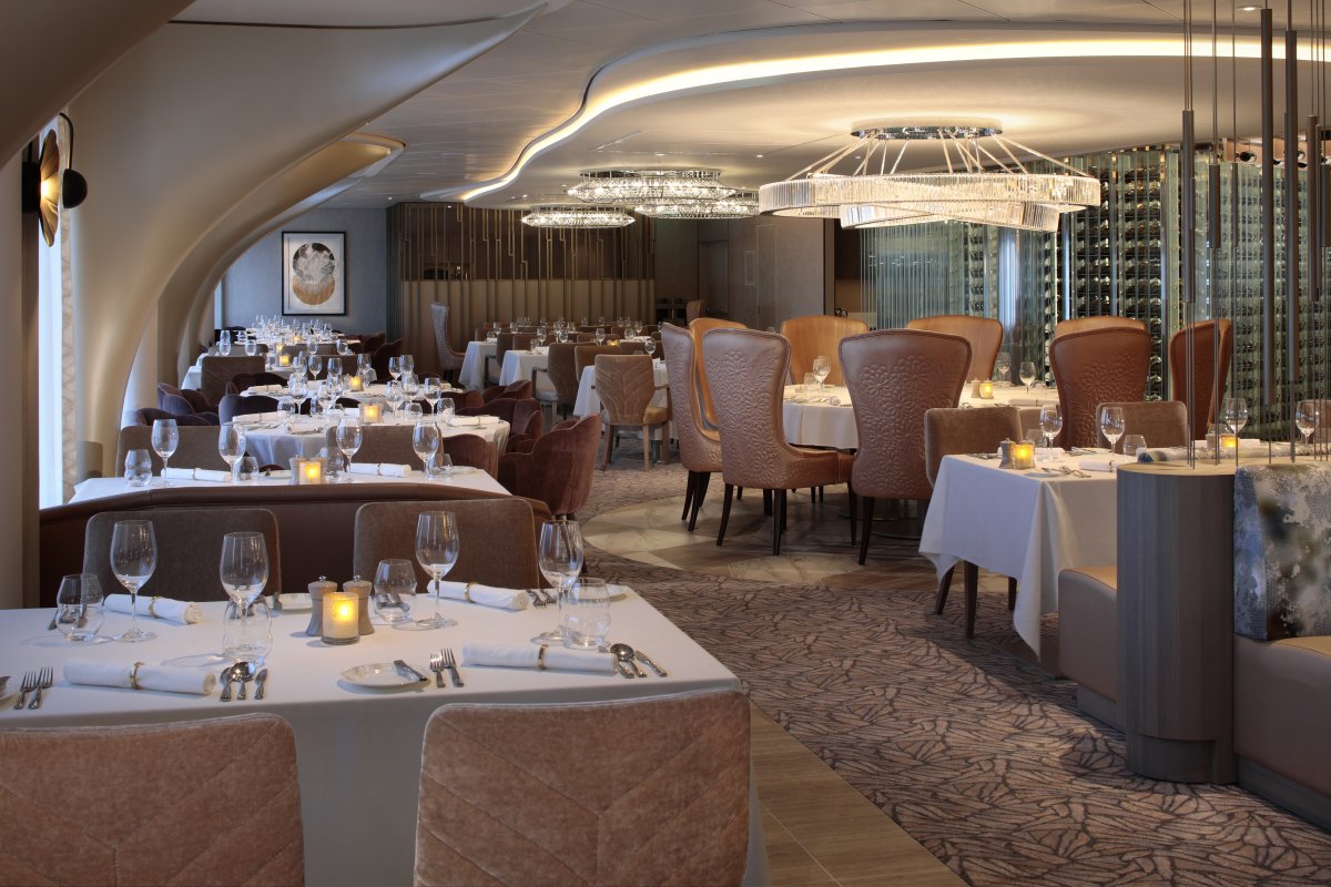 Cosmopolitan Restaurant interior aboard Celebrity Edge