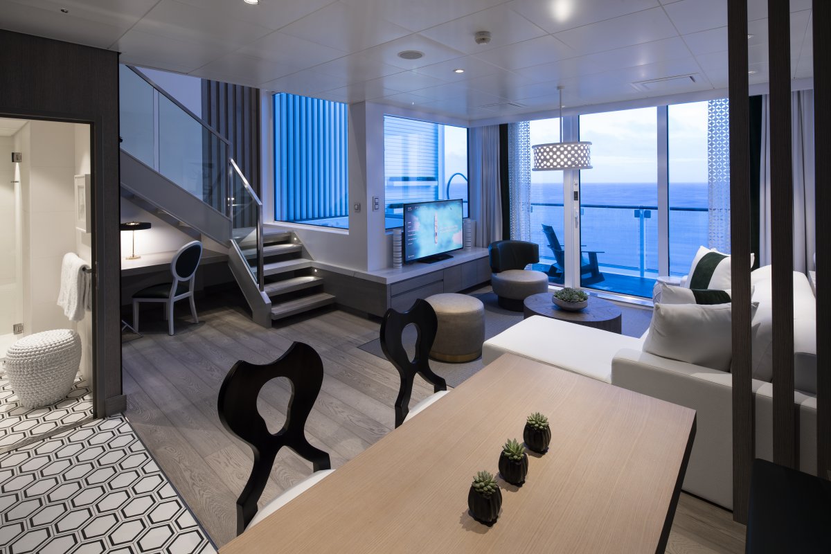 Edge Villa Living Area aboard Celebrity Edge