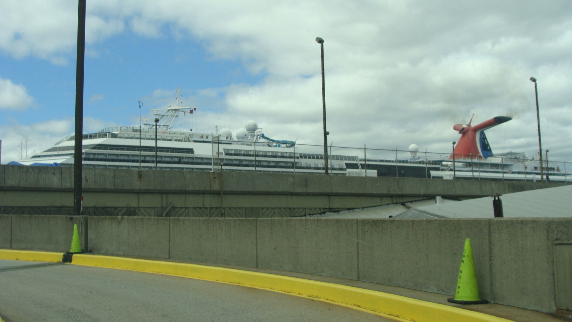 First view of the Carnival Splendor