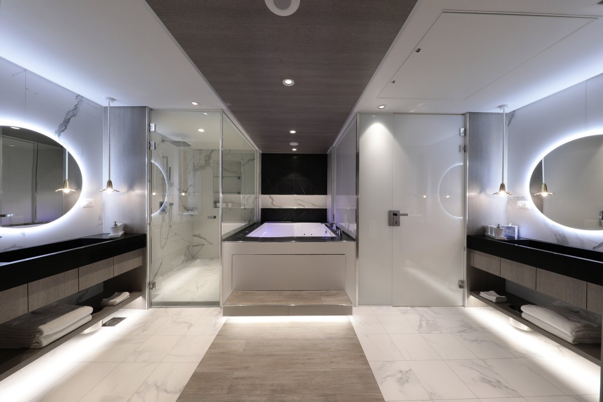 Iconic Suite's Bathroom aboard Celebrity Edge