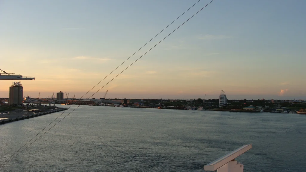 Looking back towards the sea