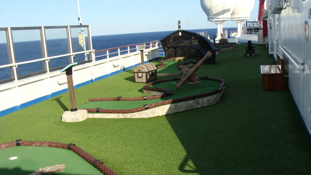 Mini Golf - Deck 14 starboard side