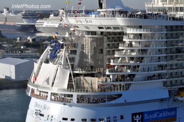 Oasis Of The Seas Aerial Photo