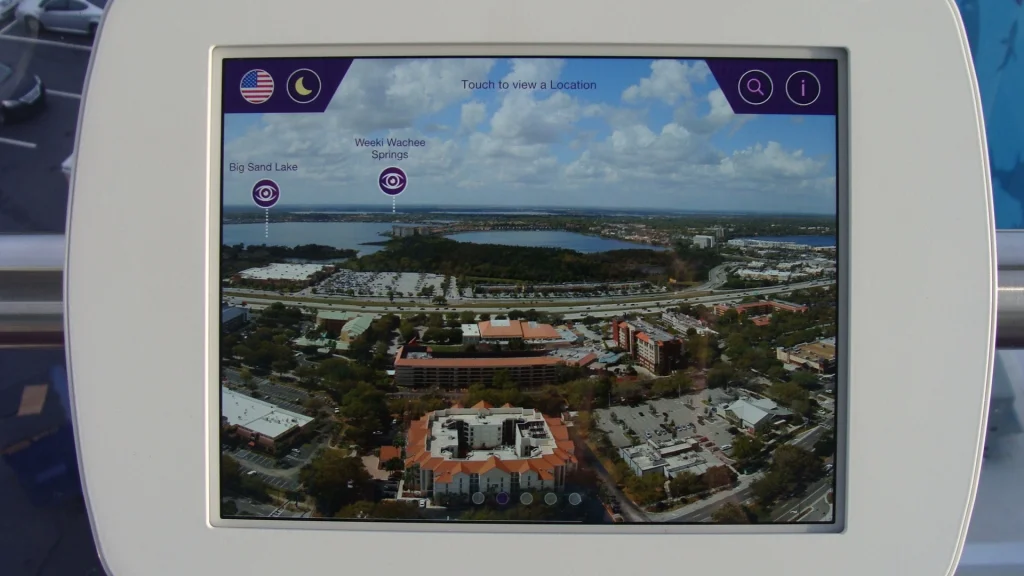 Orlando Eye - The touch screen