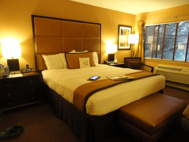 Our room was very nice! It had a fireplace, but it was too hot to turn it o