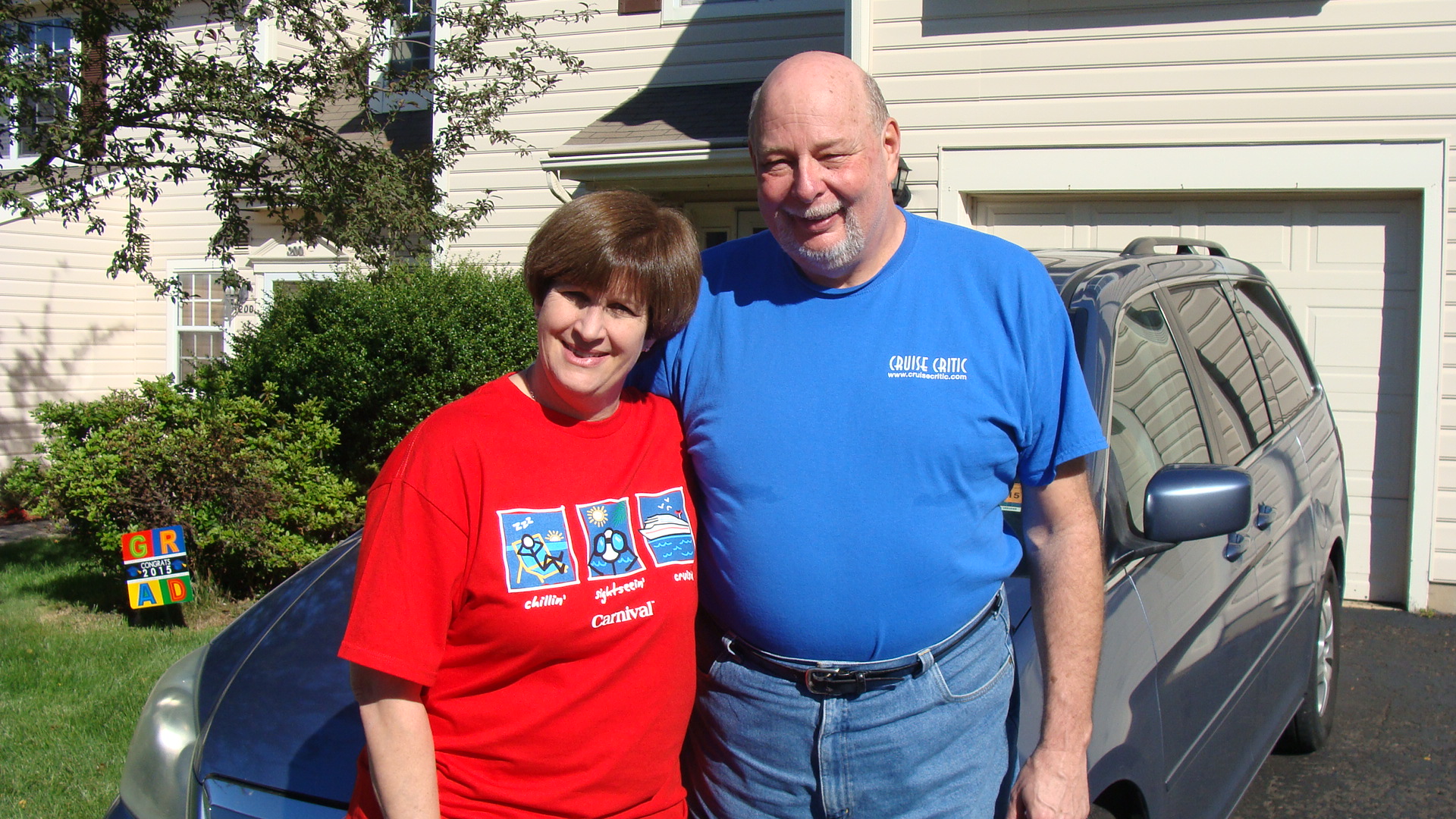 Patti & Jeff ready to leave