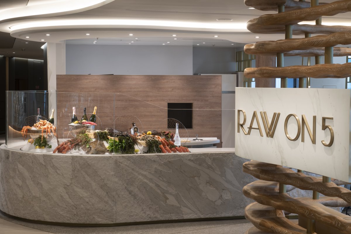 Raw On 5 Restaurant aboard Celebrity Edge