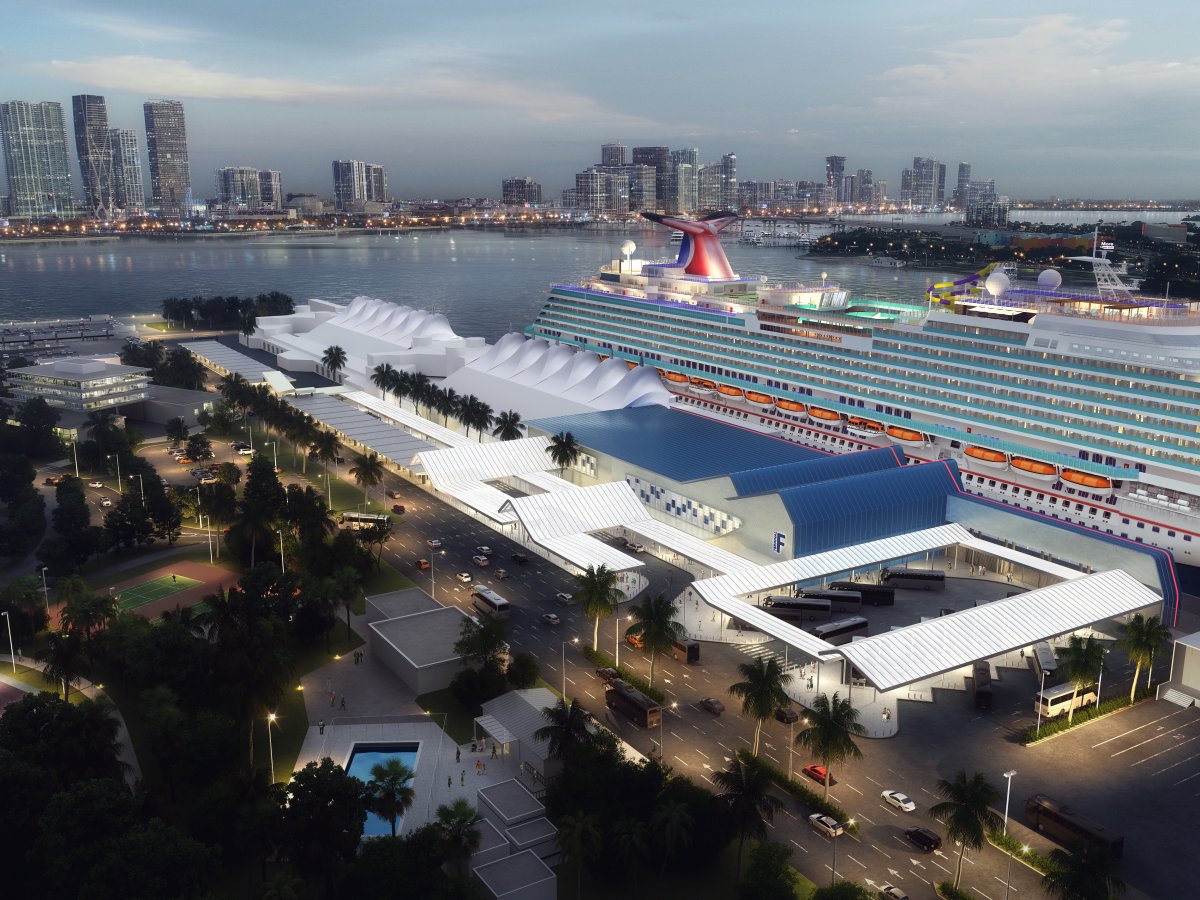 Renderings of the Carnival's NEW Terminal F in Port Miami