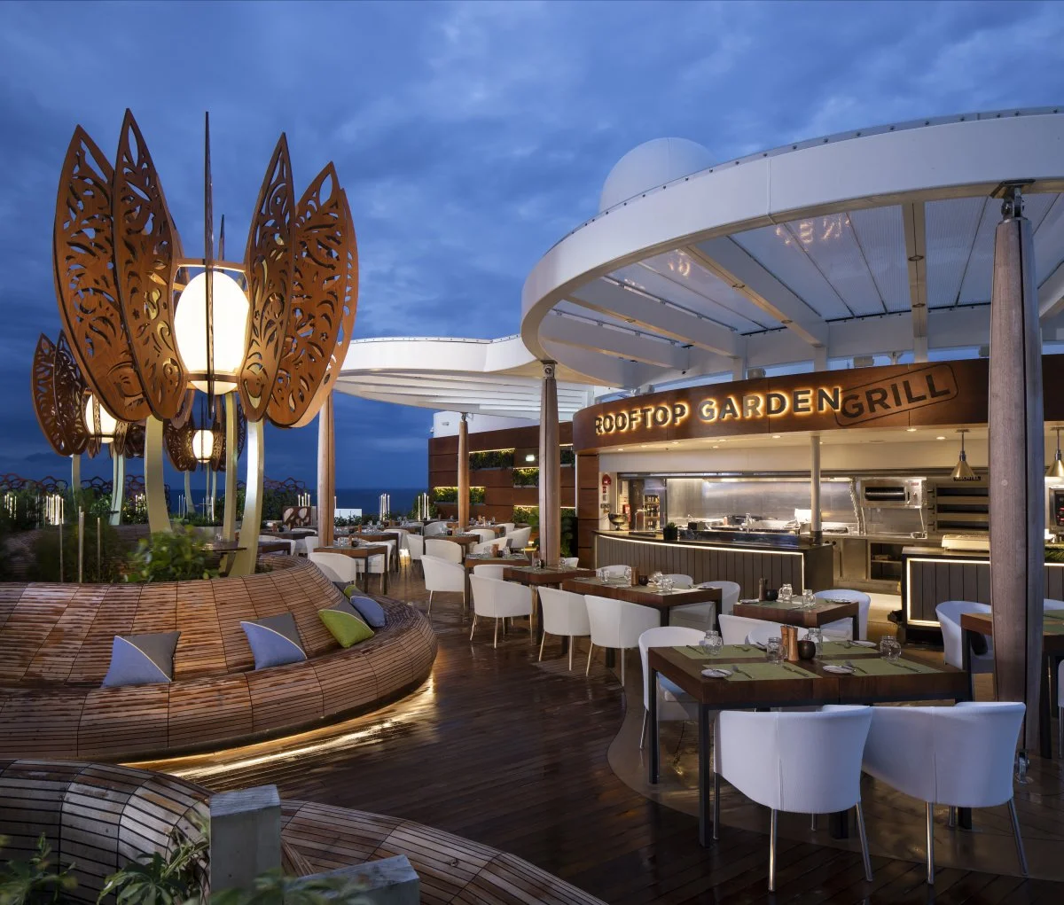 Rooftop Garden Grill aboard Celebrity Edge