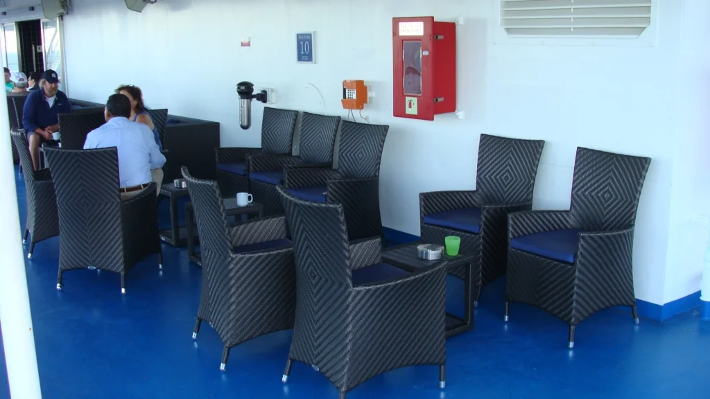 Smoking Area - Deck 10 aft starboard side
