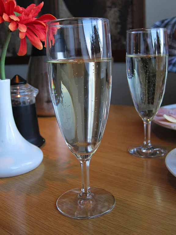 Sparkling wine for breakfast on Silja Symphony