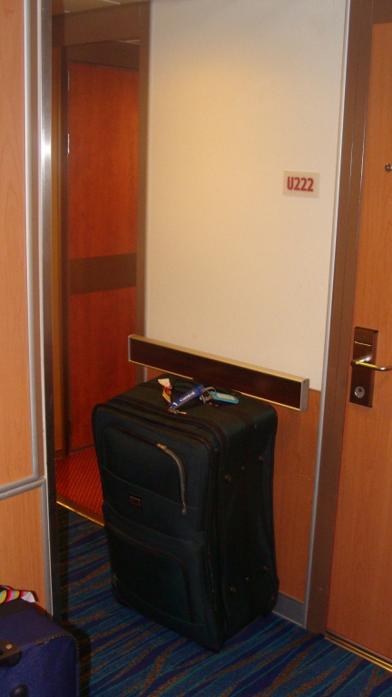 Suitcases in hallway