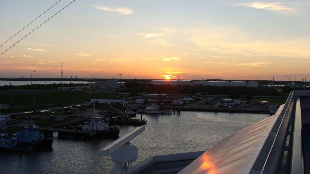Sunrise over Port Canaveral