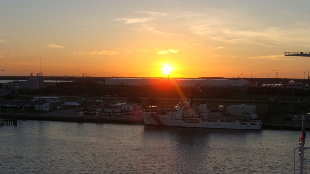 Sunrise over Port Canaveral