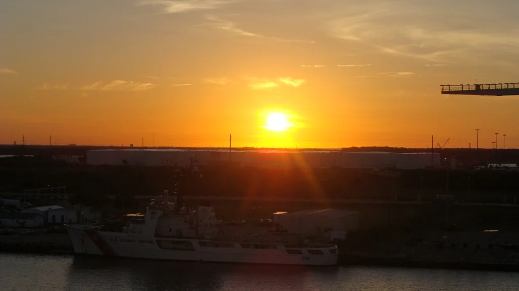 Sunrise over Port Canaveral