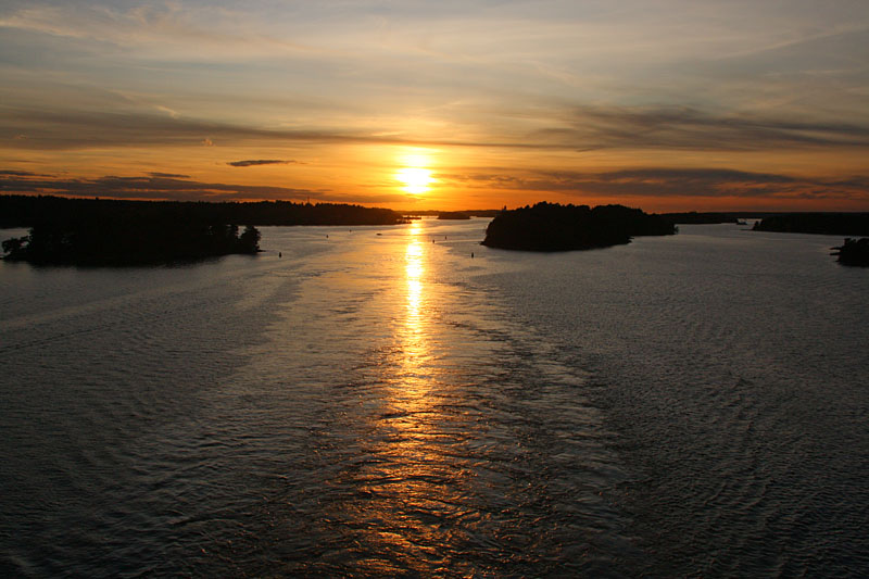 Sunset in Stockholm archipelago