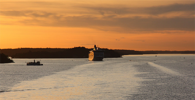 Sunset in Stockholm archipelago