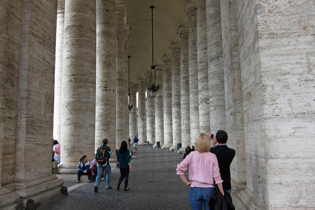 The Med cruise 2010 - Rome, Columns at Vatican state