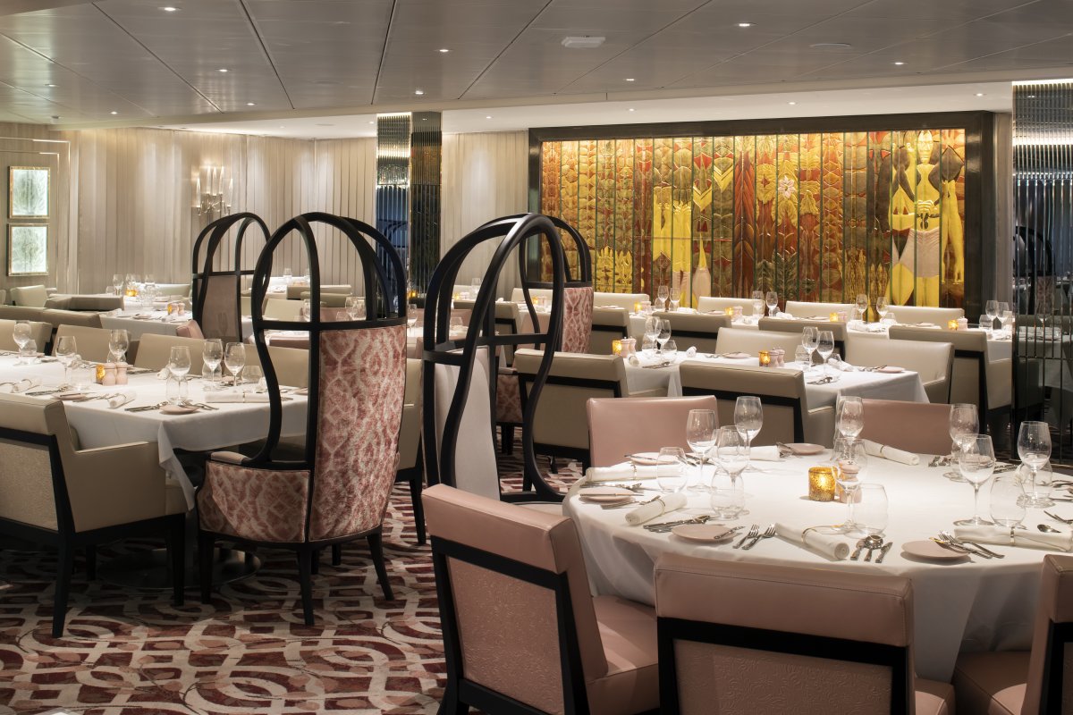 The Normandie Restaurant aboard Celebrity Edge